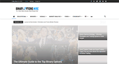 Desktop Screenshot of binaryoptionswire.com
